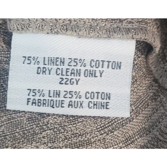 Eileen Fisher Breen Luxury Textured Linen Button Jacket Polished Minimalist Sm - Picture 8 of 8